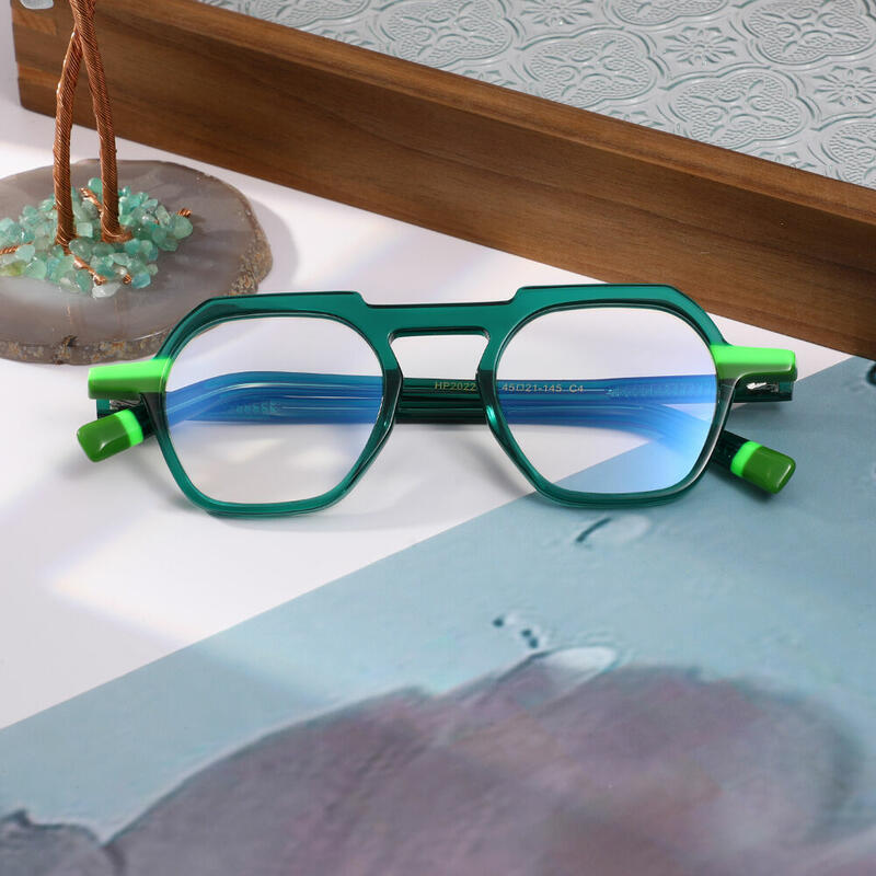 Conidi Geometrische Grüne Brille