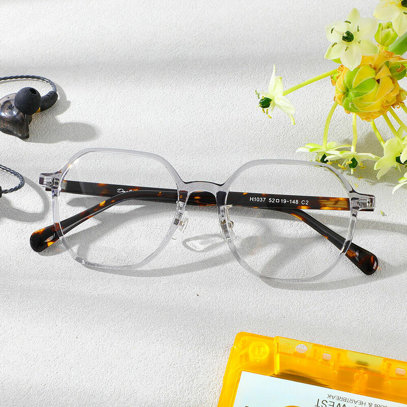 Occhiali da Vista Bernice Poligono Grigio