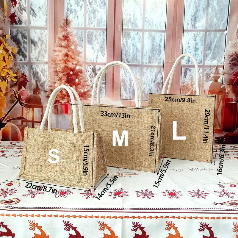 Bolsa de regalo navideña personalizada con nombre personalizado. Un lindo regalo para niños.