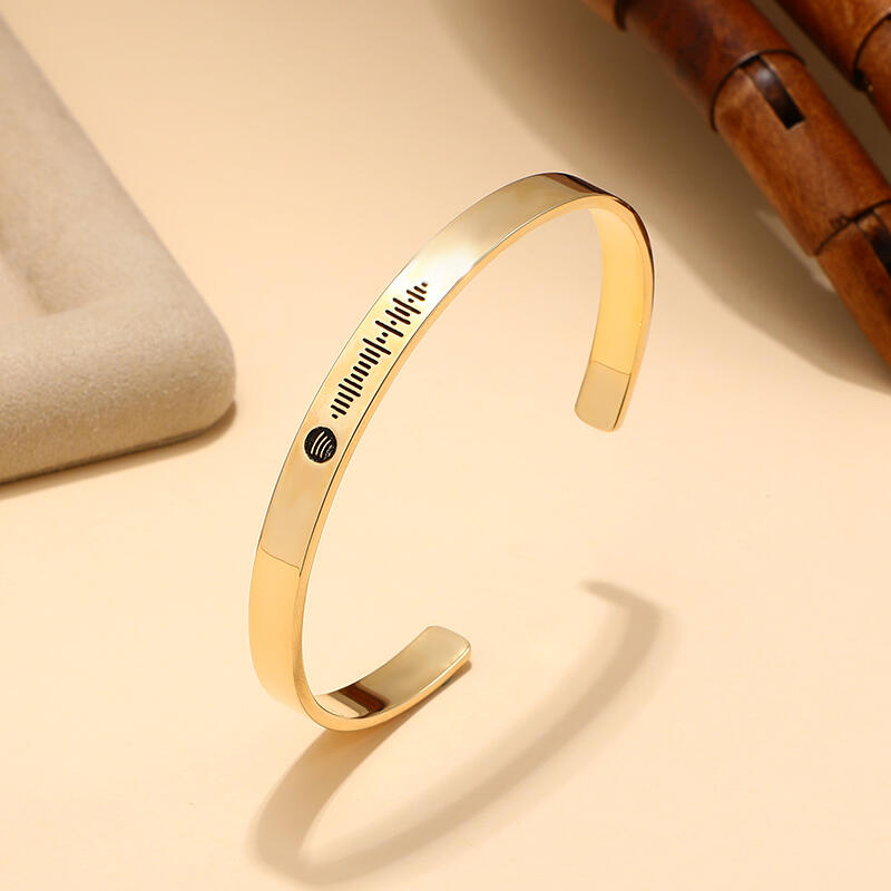 Jeulia Scannable Spotify Code Stainless Steel Bracelet