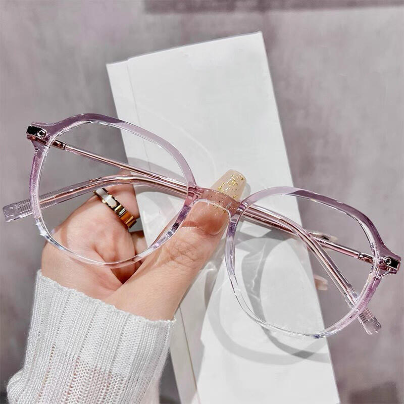 Moora Geometric Purple Glasses