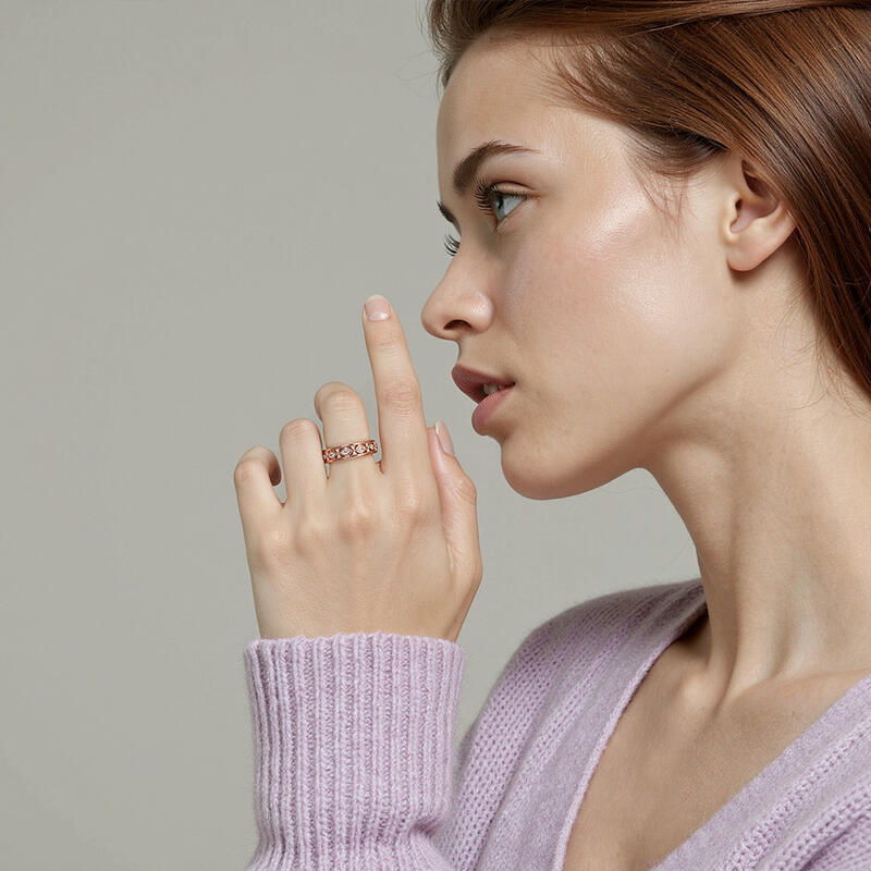 "Happy Beginning" Eternity Wedding Ring