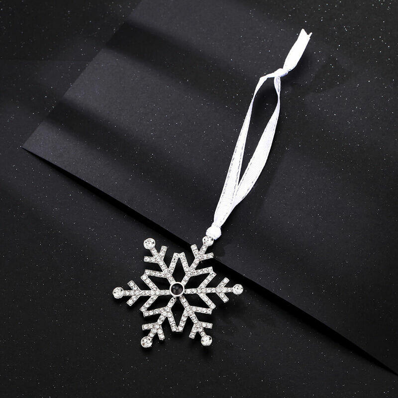 Personalized Snowflake Projection Pendant with Customized Photo Commemorative Gift for Mom