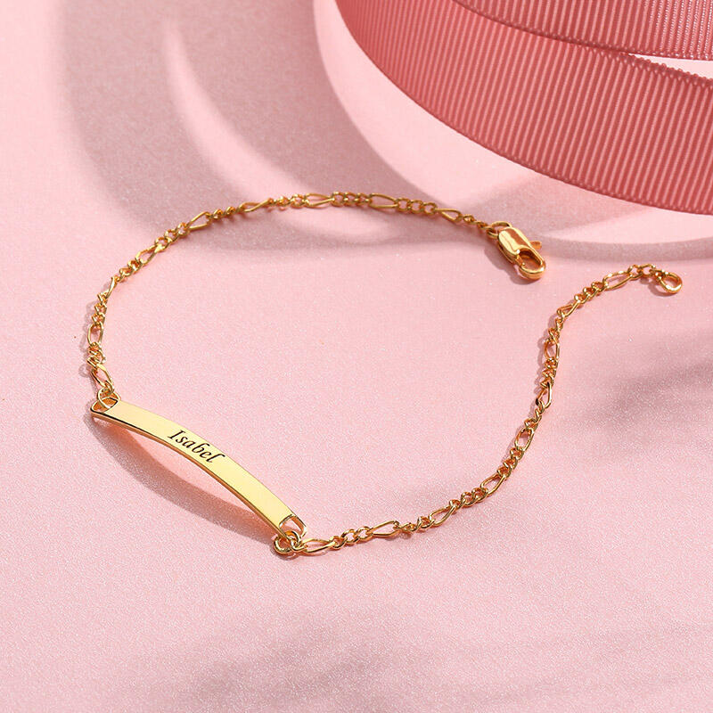 ID ブレスレット プレート 刻印 ブレスレット