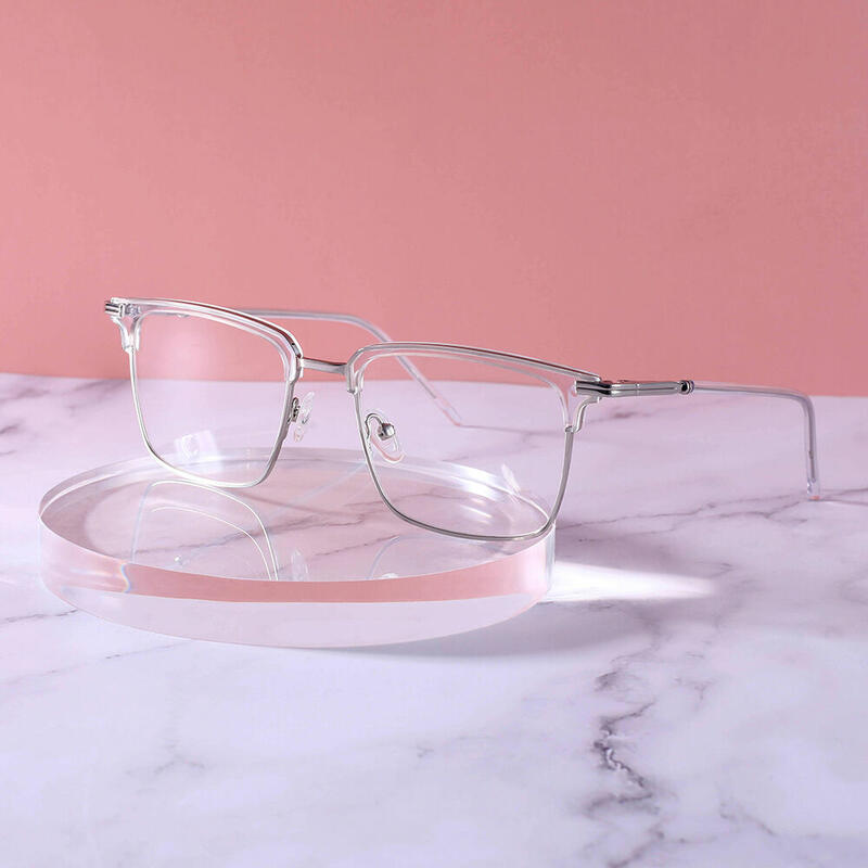Riverside Browline Transparent Glasses