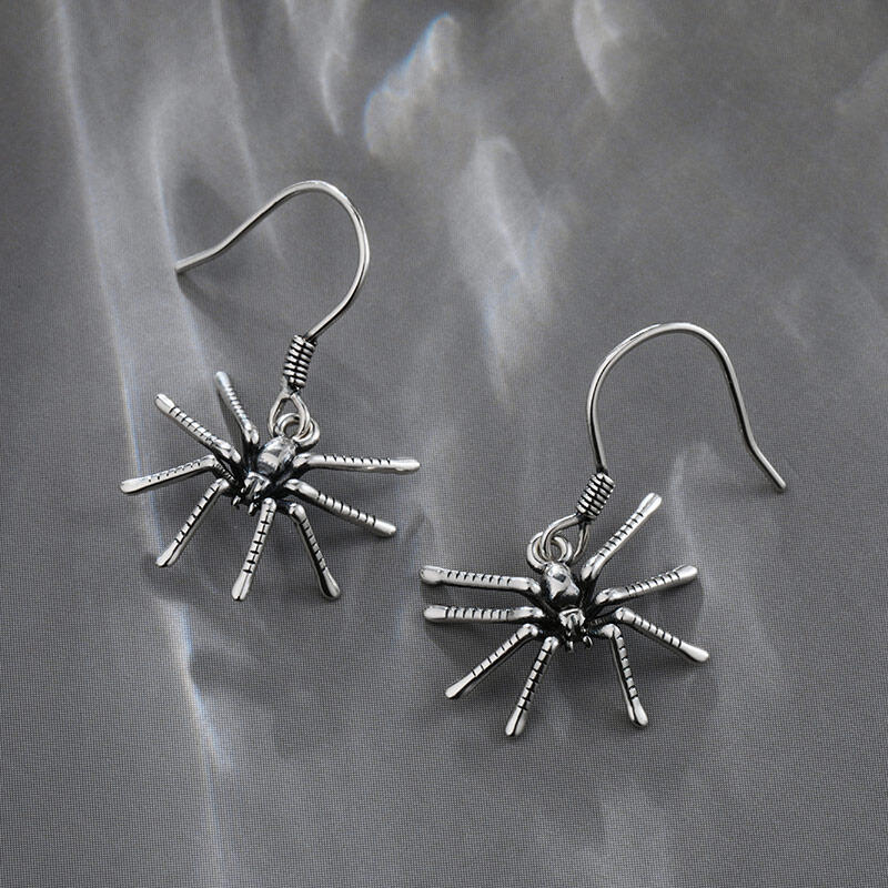 Jeulia Spider Design Sterling Silver Earrings