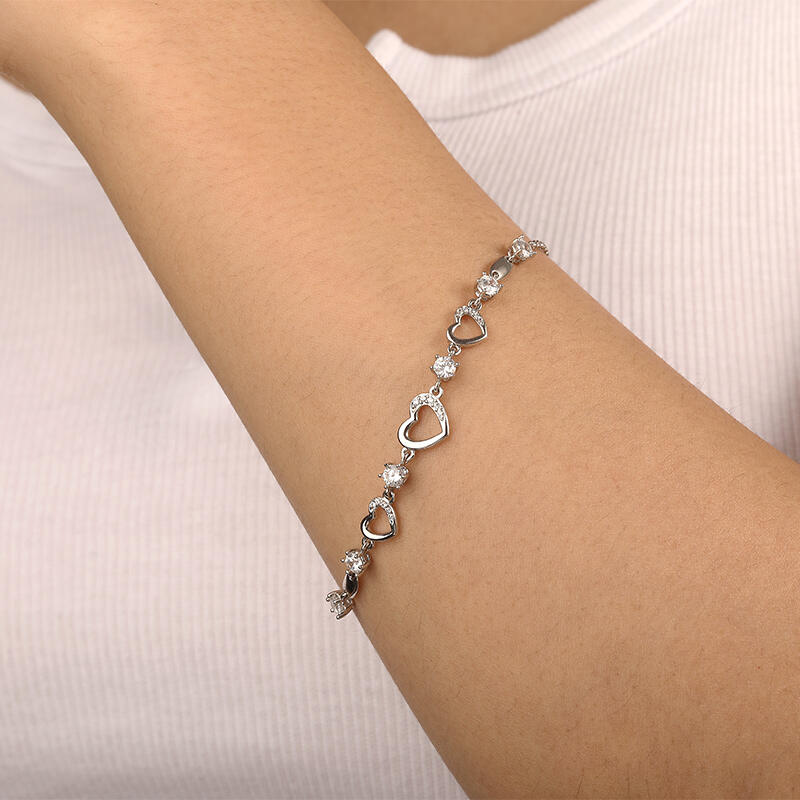 "My Heart is All Yours" Open Heart Bracelet
