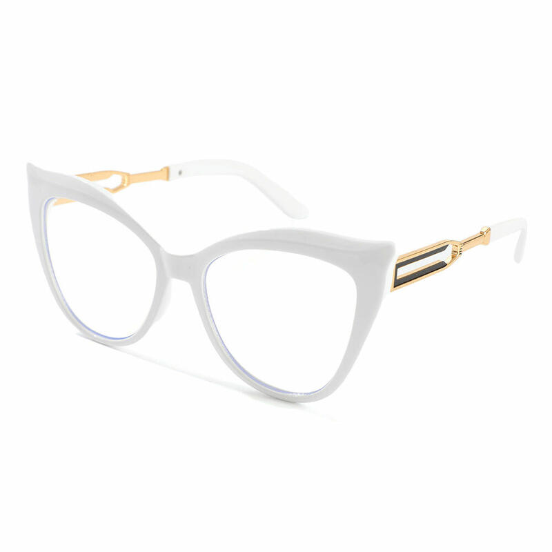 Lunettes de Vue Lydia Cat Eye Blanche