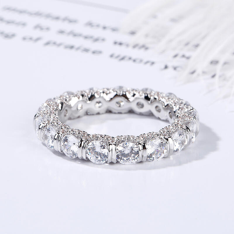 Jeulia Eternity スターリングシルバー レディース リング