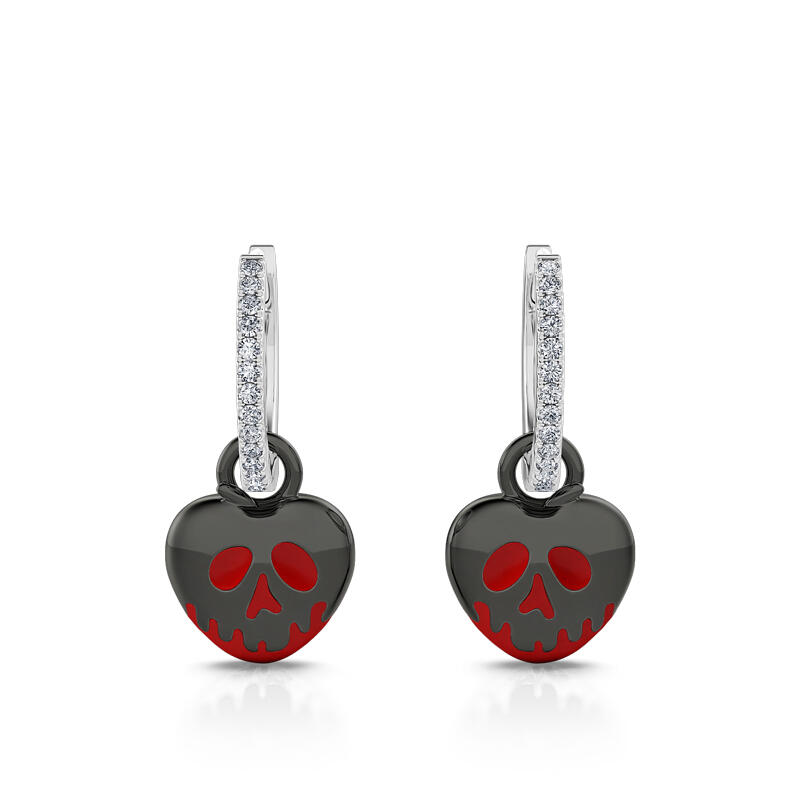 Jeulia "Murder Princess" Poison Apple Sterling Silver Earrings