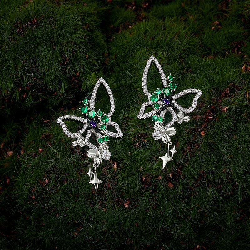 Jeulia Midsummer Night Pendientes Elfo Susurrante