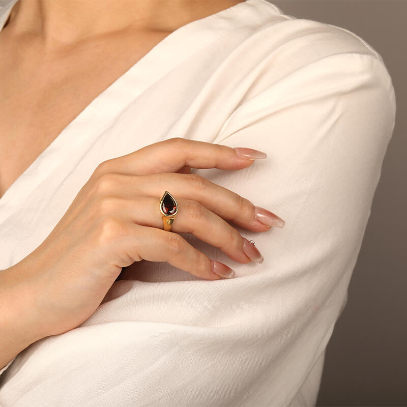 "Tears For Souls" Pear Cut Solitaire Engagement Ring
