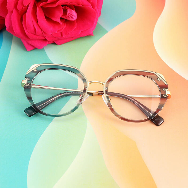 Bretton Cat Eye Blue Glasses