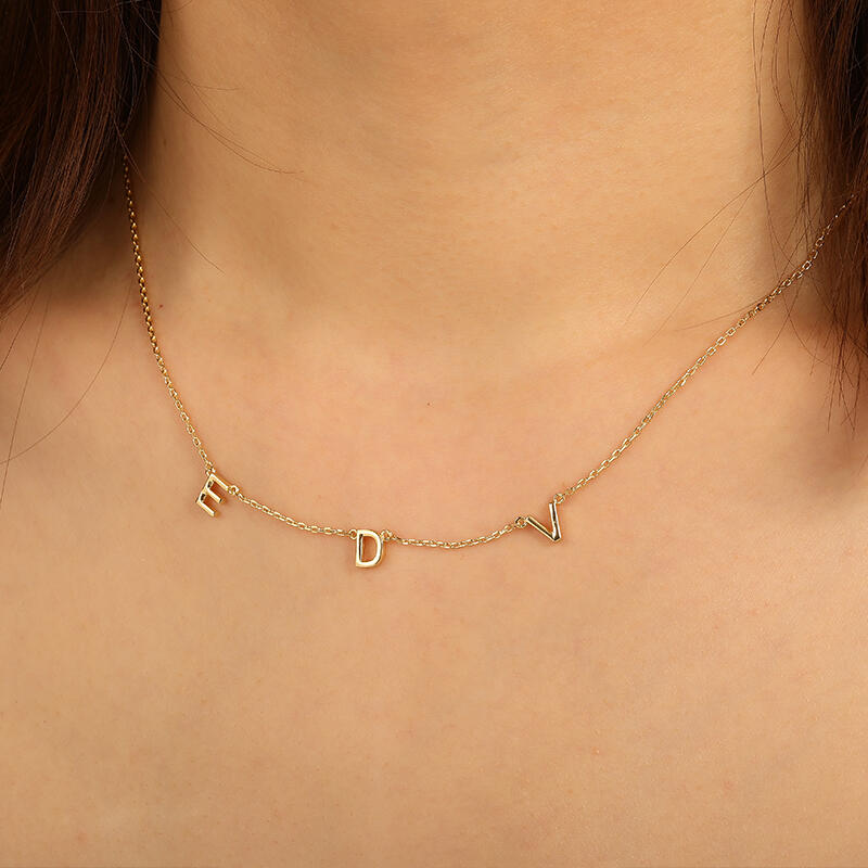 "Badges of the Beloved" Personalized Initial Necklace