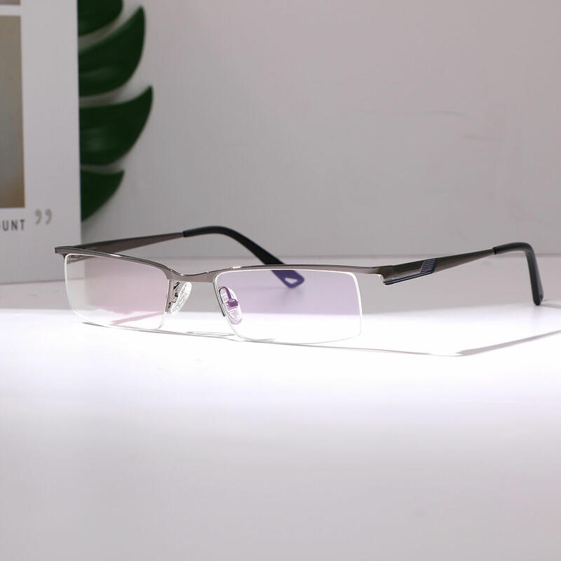 Hamilton Rectangle Gunmetal Glasses