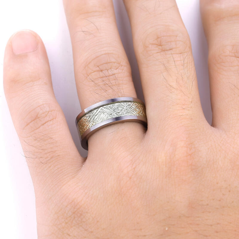 Jeulia Classic Titanium Steel Men's Band