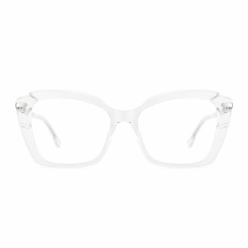 Dolores Cat Eye Transparent Glasses