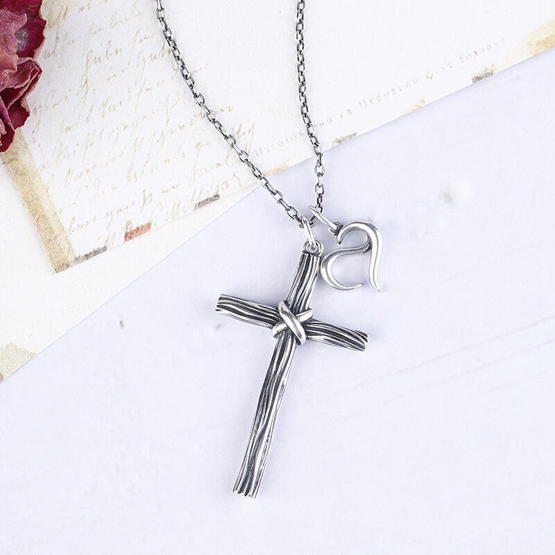 Jeulia Collar De Cruce Con Nudo