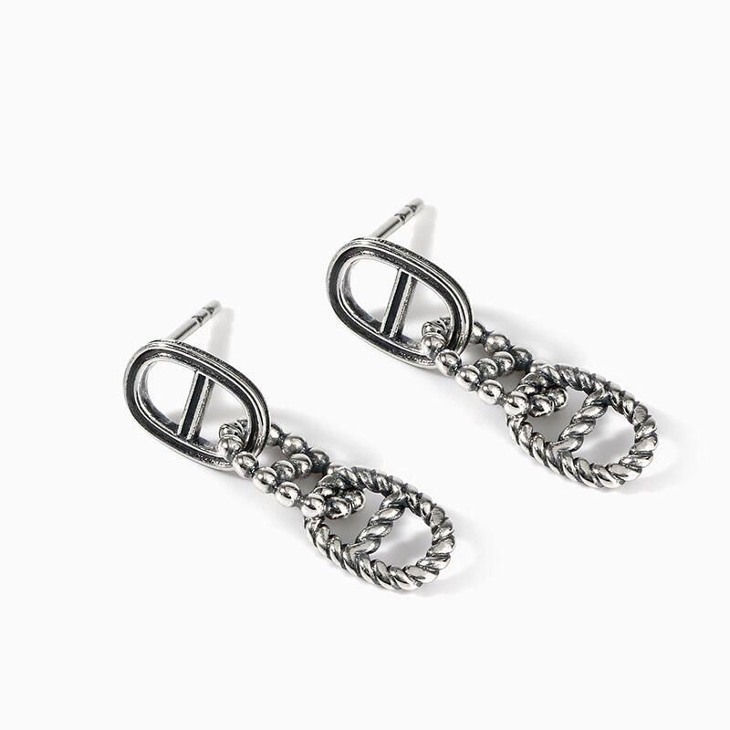Jeulia "Intertwined Fate" Sterling Silver Earrings