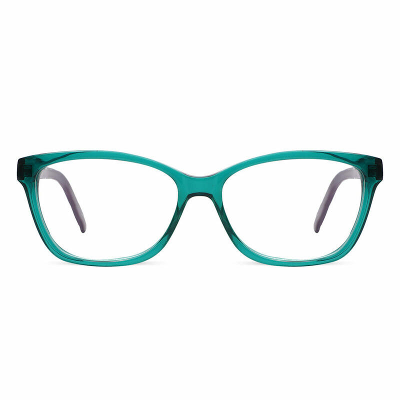 Wand Square Green Glasses