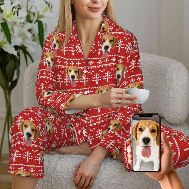 写真 犬 ペット パジャマ ルームウェア オーダーメイド