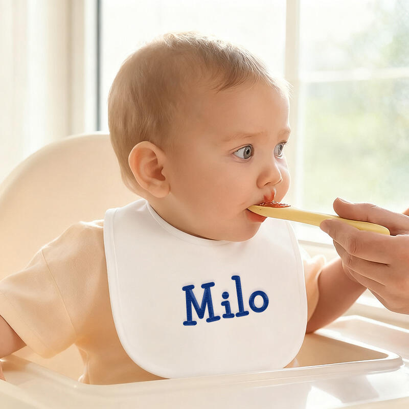 Personalized Name Embroidered Baby Bib Lovely Gift for Kids