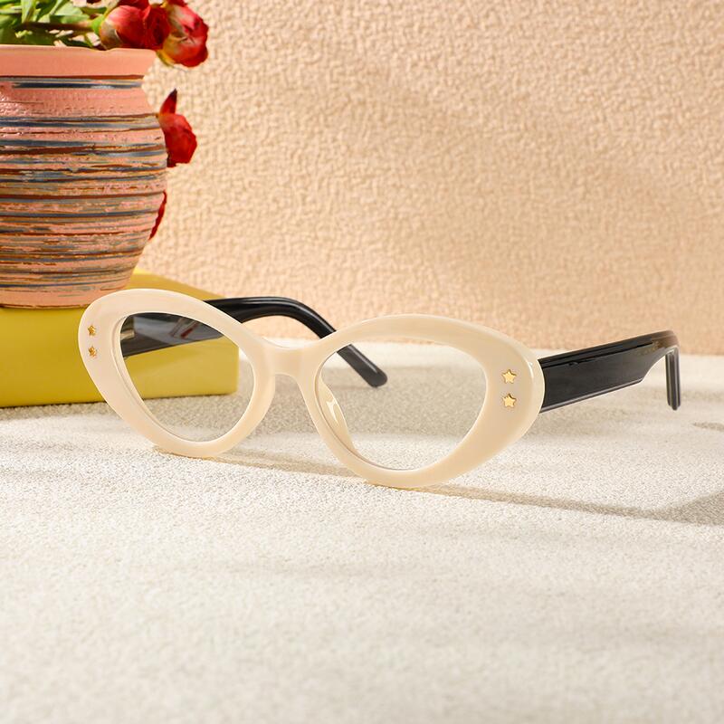 Lunettes de Vue Beck Cat Eye Blanche 