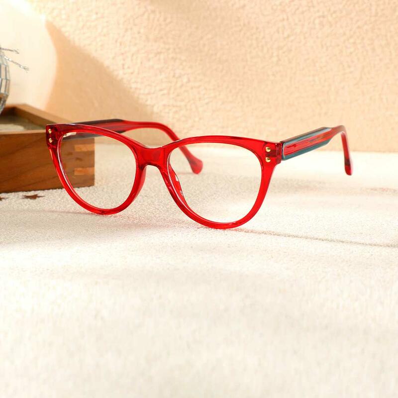 Occhiali da Vista Bessemer Cat Eye Rosso 