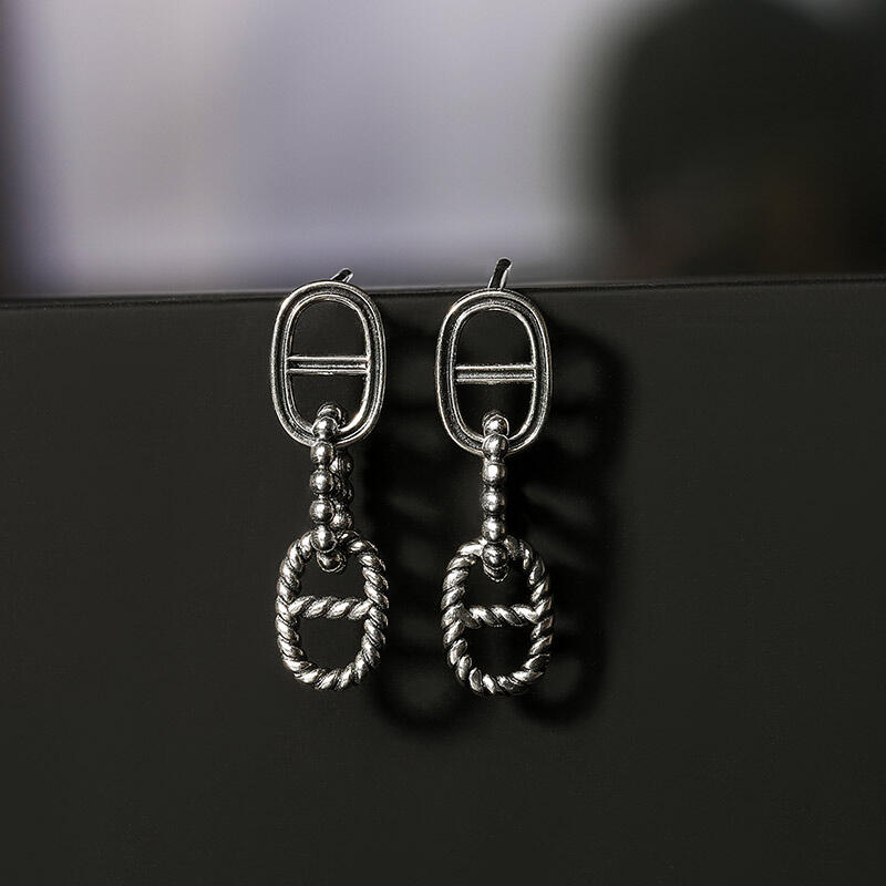 Jeulia "Intertwined Fate" Sterling Silver Earrings