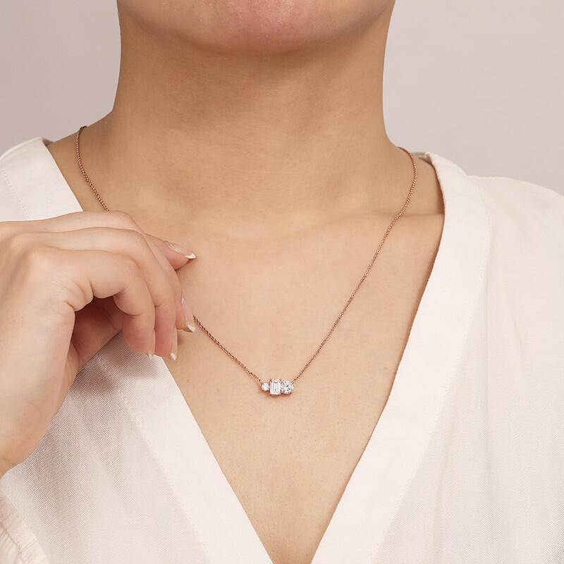 "Let Me Love You" Radiant Cut Necklace