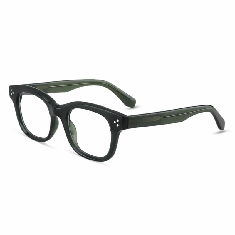 Debbie Quadratische Grüne Brille