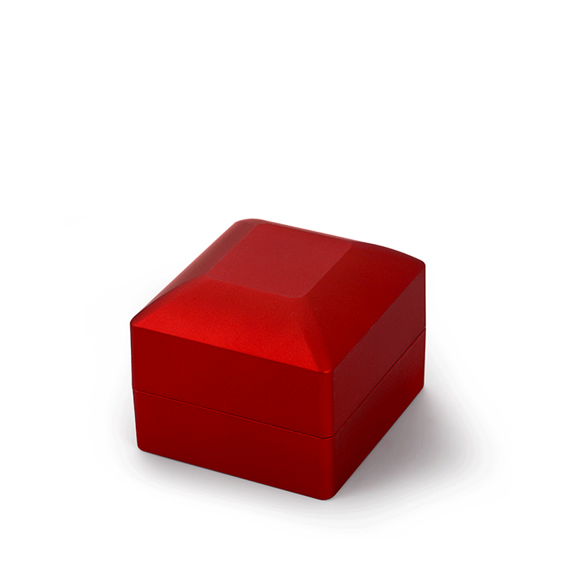 Jeulia Red Earring Box Jewerly Storage With LED Light