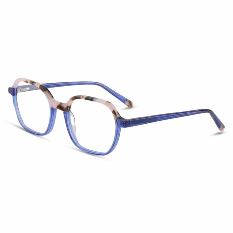 Curme Geometrische Blaue Brille