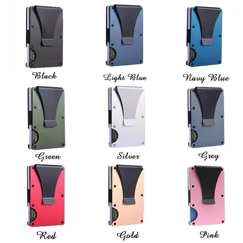 Personalized Metal Card Holder Customized Fist Name Gift For Father's Day