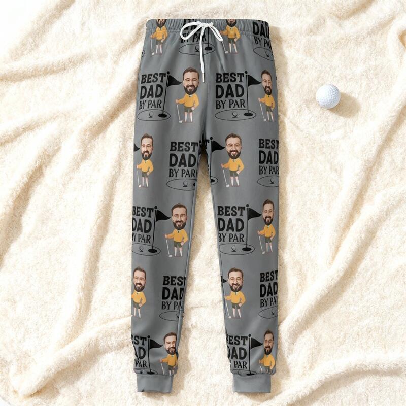 Pantalón deportivo unisex personalizado con foto. Regalo ideal para papá amante del golf.