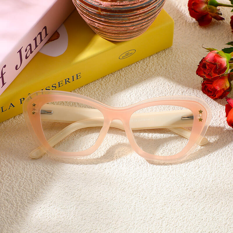 Occhiali da Vista Sally Cat Eye Beige 