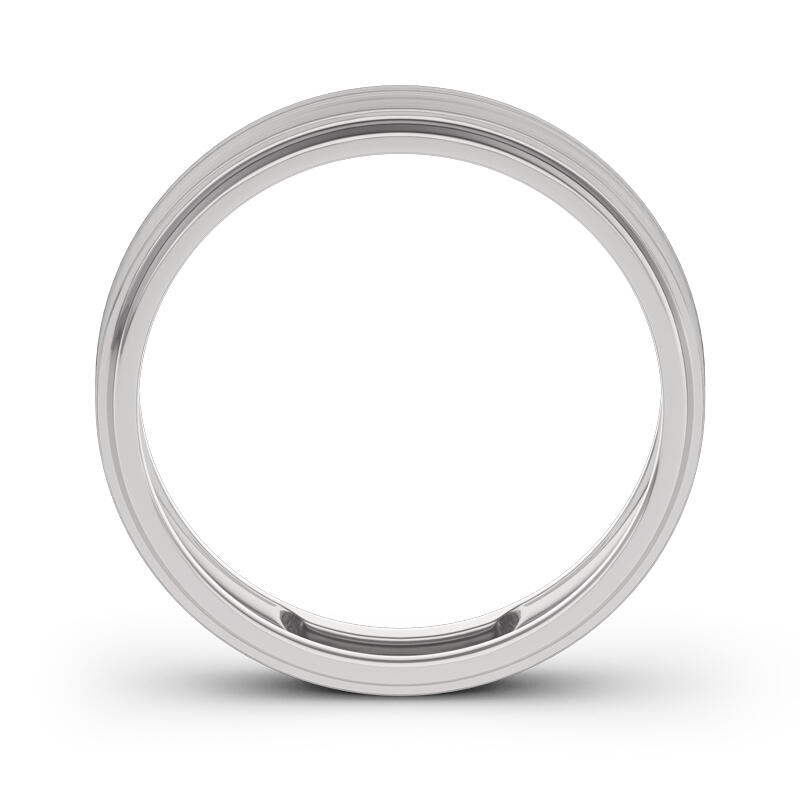 Jeulia Anillo Clásico En Oro Blanco De 14k Para Hombre