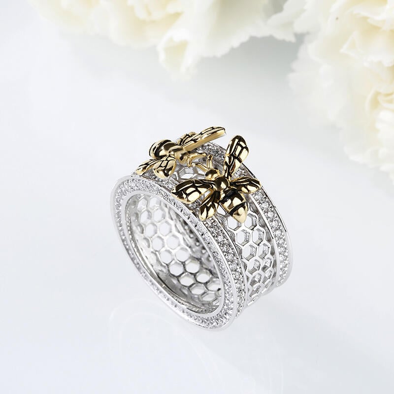 Honeycomb Wedding Ring