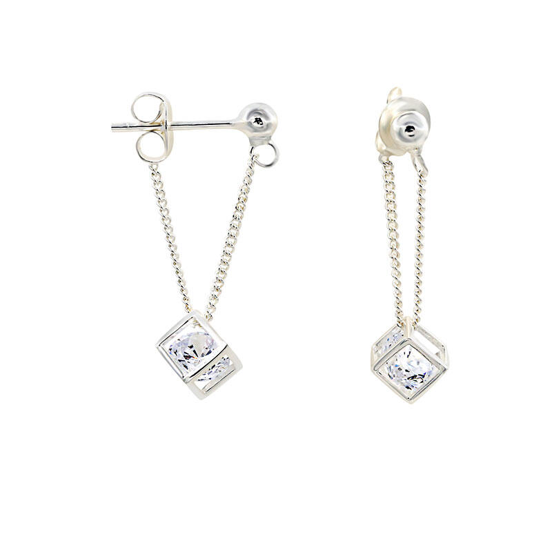 Jeulia Cubic Sterling Silver Earring Drops