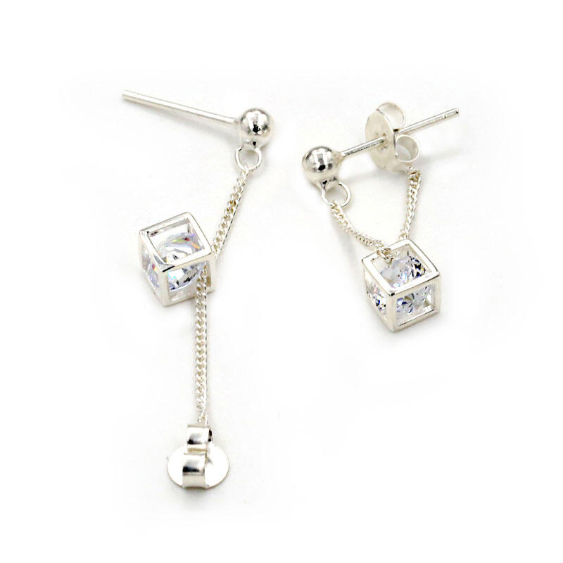 Jeulia Cubic Sterling Silver Earring Drops