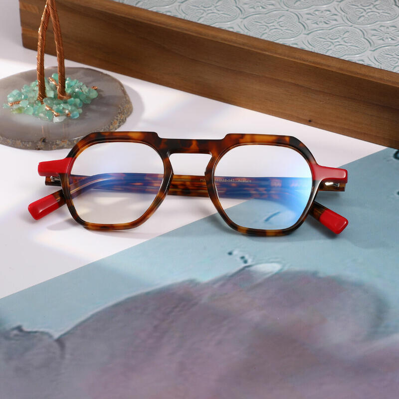 Conidi Geometrische Rote Schildkröte Brille
