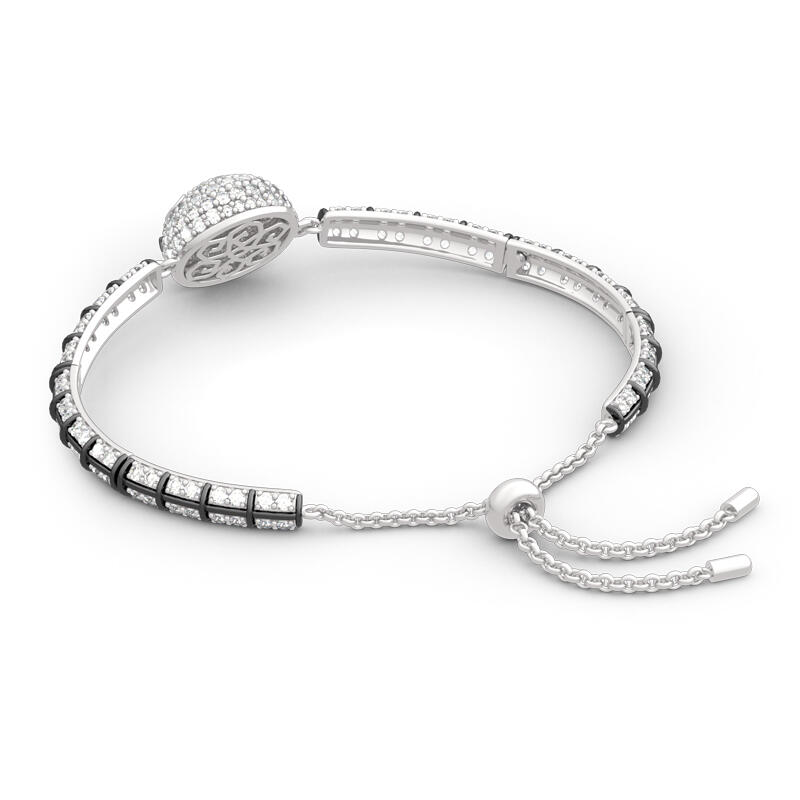 Jeulia Pesadilla Antes De Navidad Pulsera De plata Esterlina