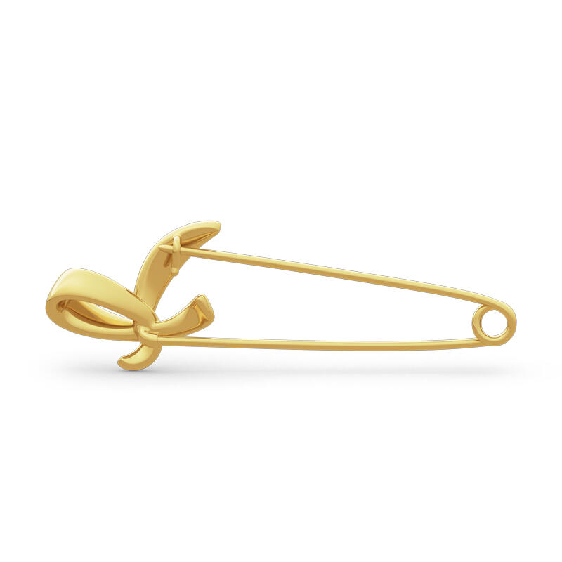 Jeulia Simple Bow-knot Design Sterling Silver Brooch