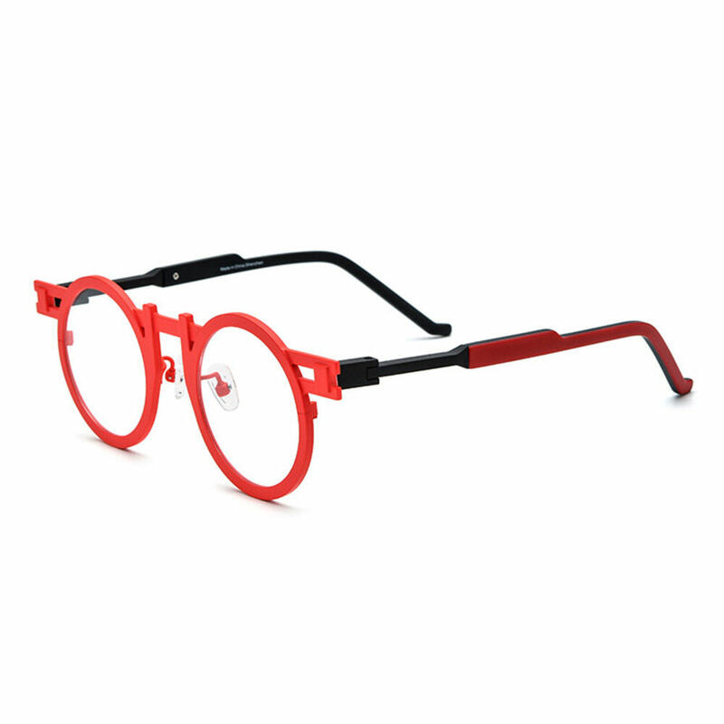 Beck Round Roz Beck Red Round Glasses - Aoolia.com