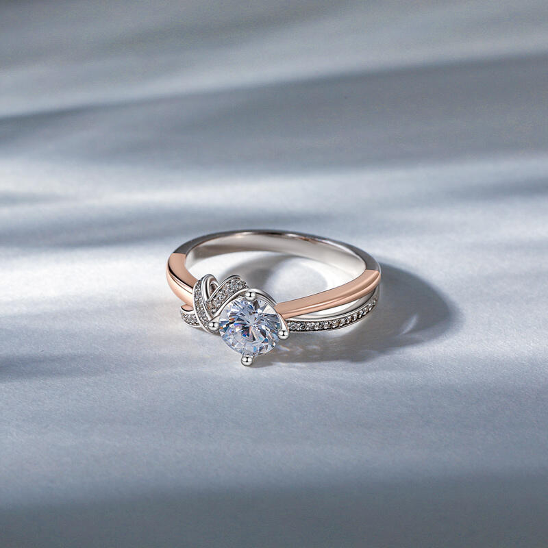 Jeulia Amore Custom Knot Birthstone Ring