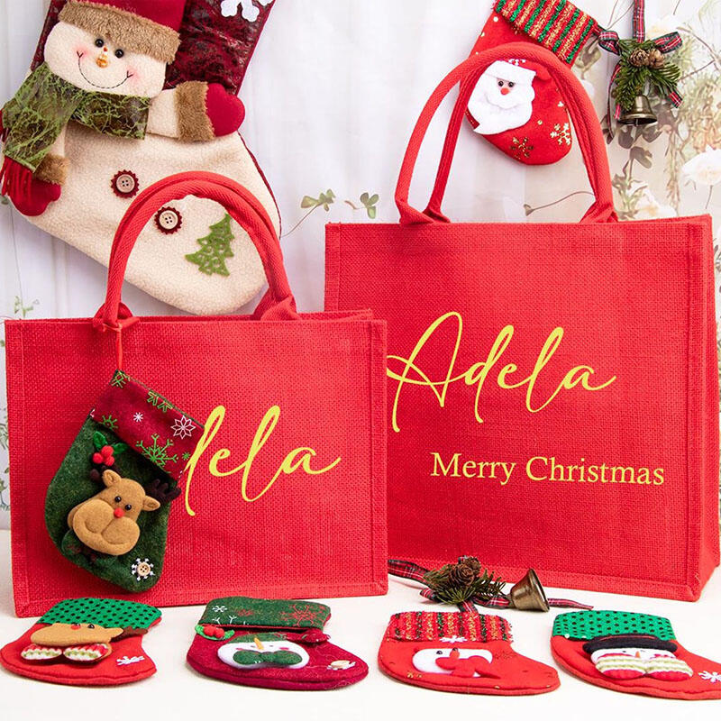 Personalized Name Christmas Gift Bags Special Present for Your Love
