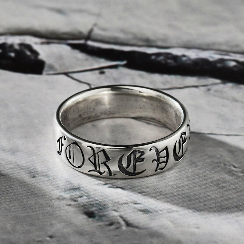 Jeulia "Forever" Sterling Silver Band