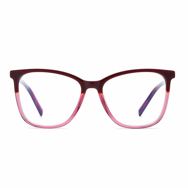 Dorlus Square Red Glasses