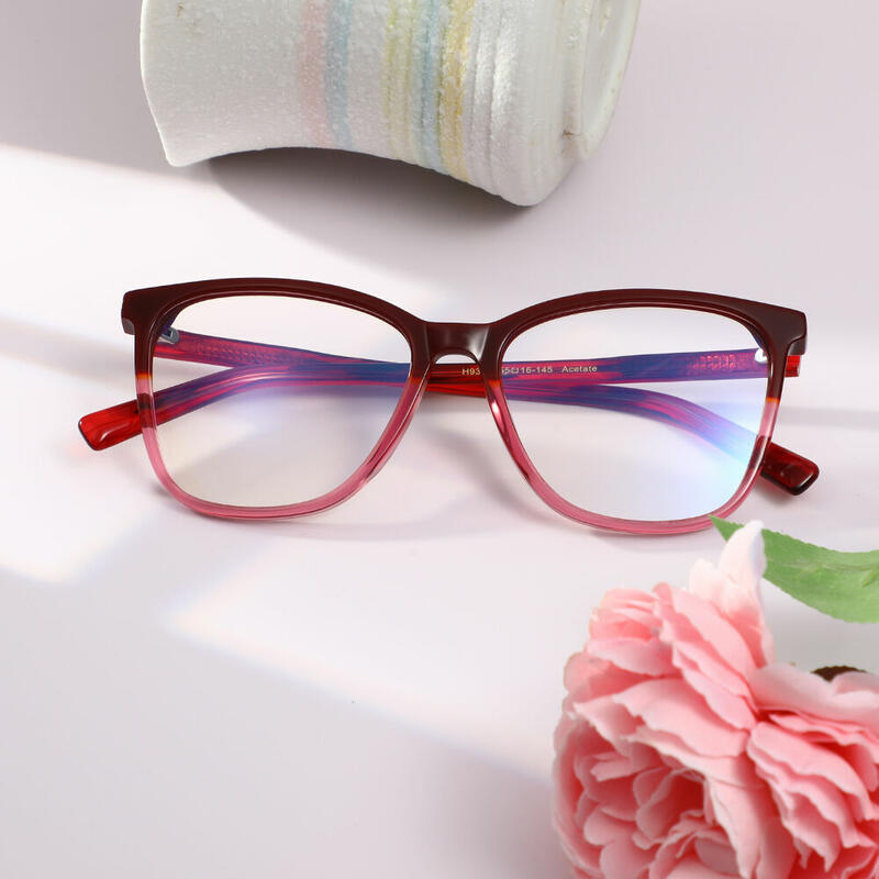 Dorlus Square Red Glasses
