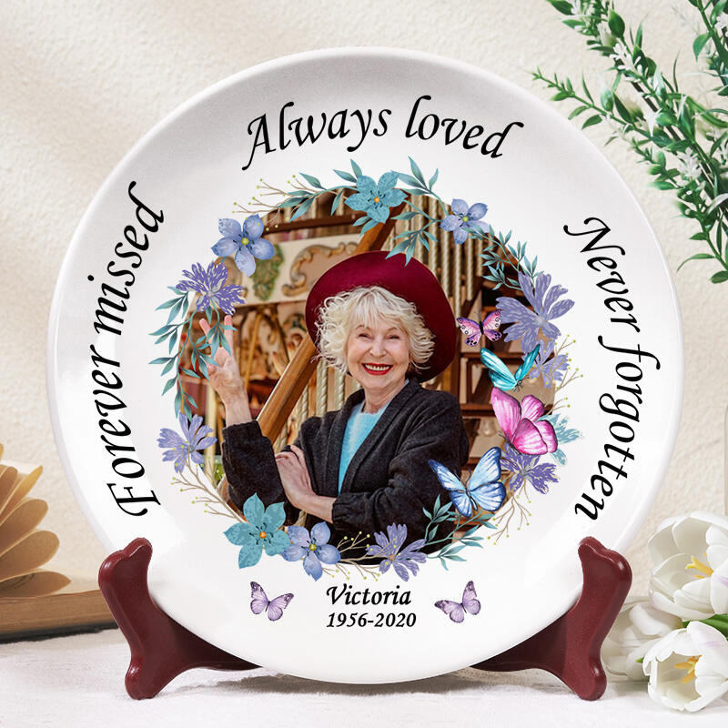 オリジナル ネーム入り 日付け 写真 メモリアル 記念 皿 プレート 食器